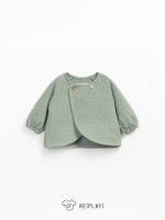 Knitted jacket with Re(Play) yarn Knitted jacket with Re(Play) yarn