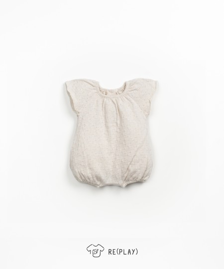 Jumpsuit with a blend of regenerative cotton and recycled cotton