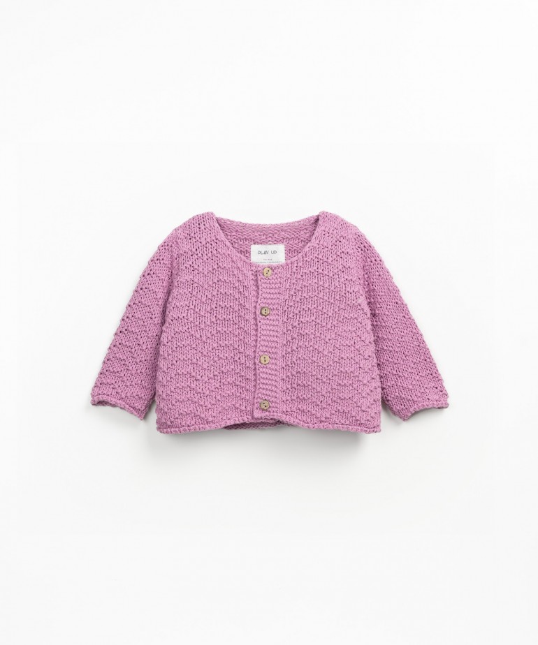Cotton knitted jacket