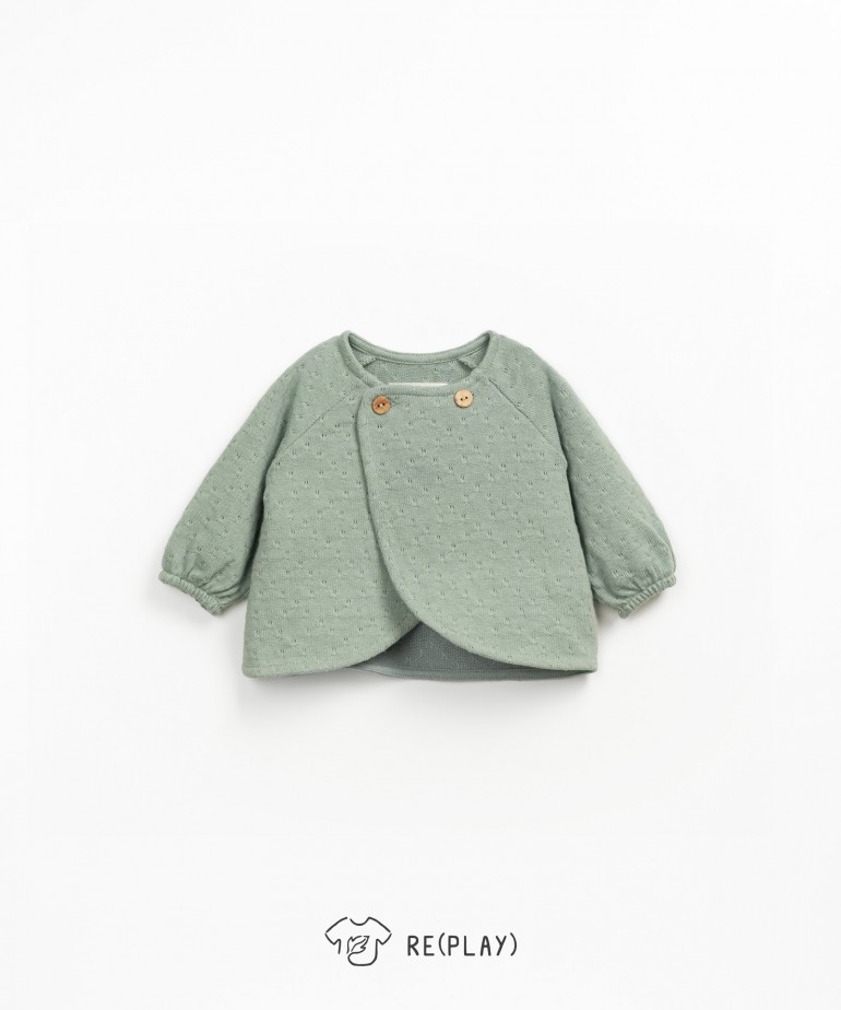 Textured knit jacket