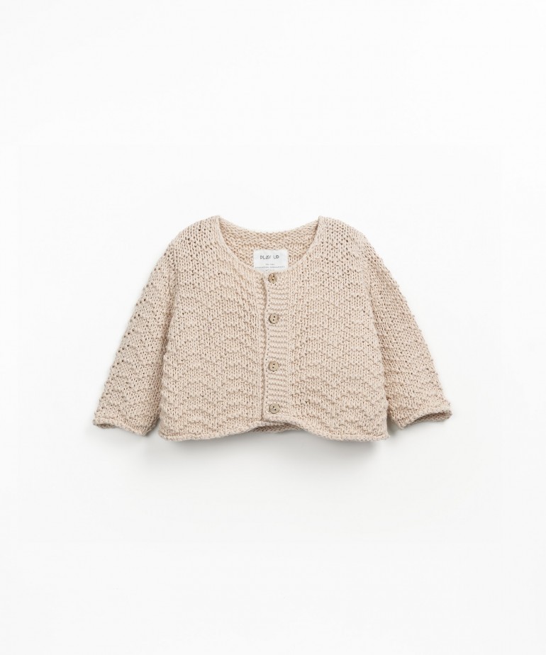 Cotton knit jacket