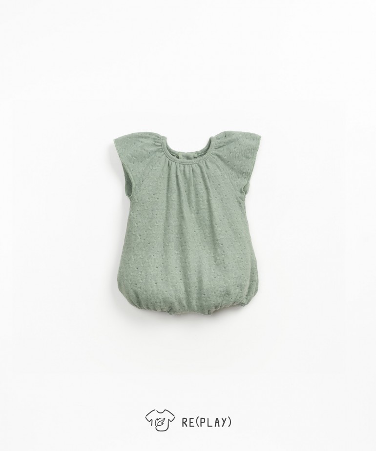 Jumpsuit with a mixture of regenerative cotton and recycled cotton