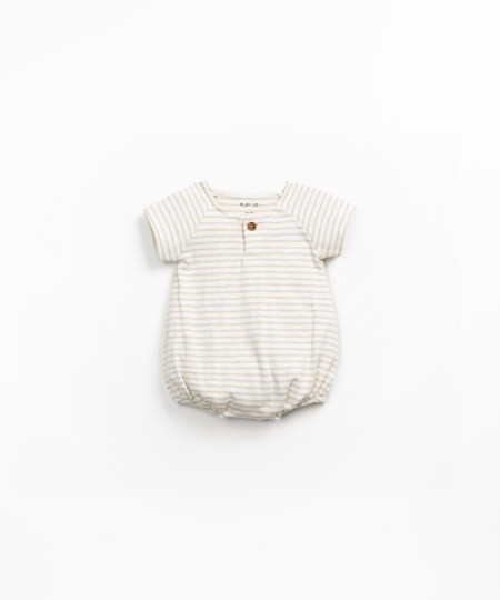 Striped jumpsuit in organic cotton