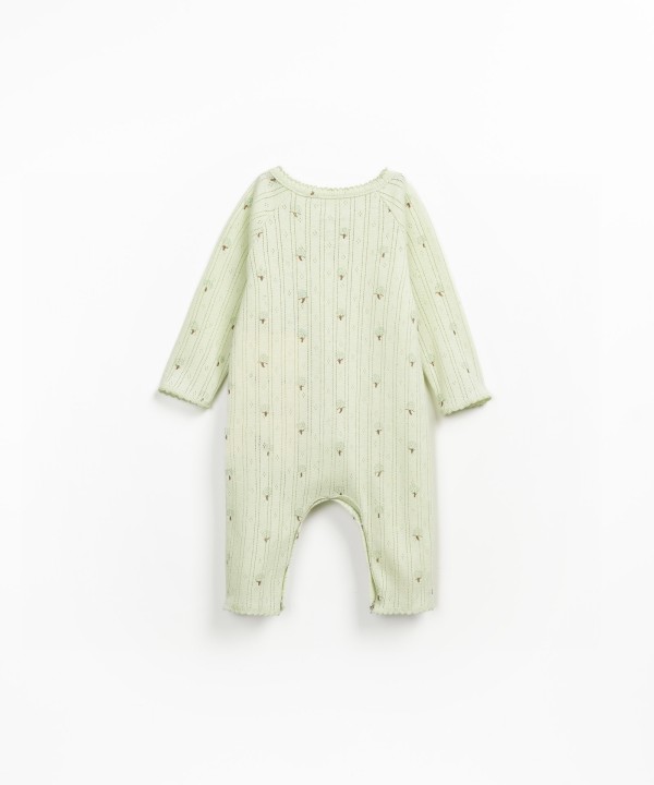 Jumpsuit with artichoke print