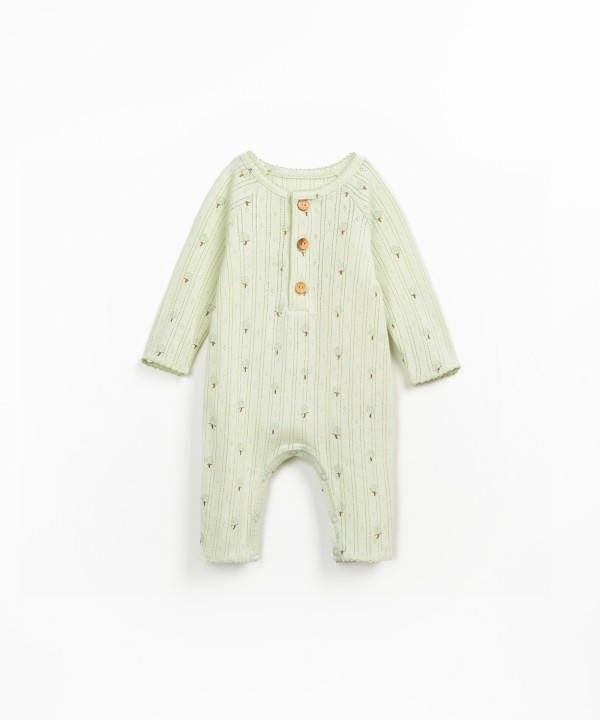 Jumpsuit with artichoke print