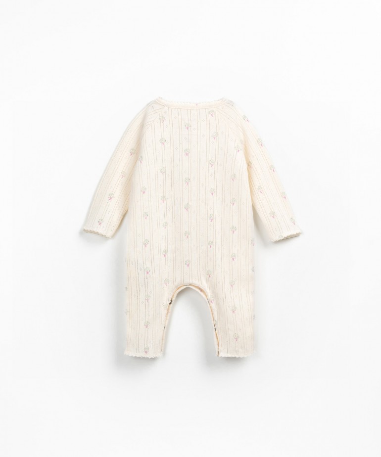 Tuta con stampa di carciofi