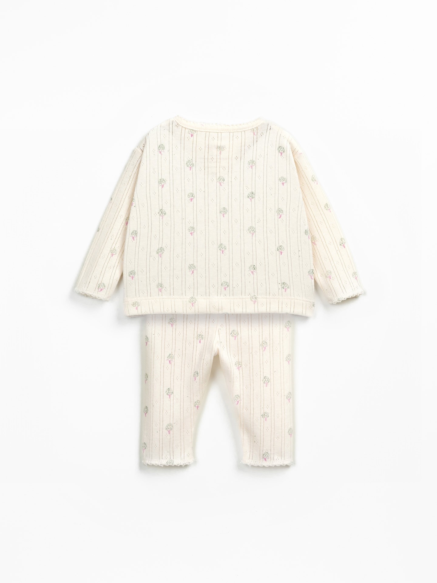 Sweatshirt and trousers set in organic cotton and recycled cotton