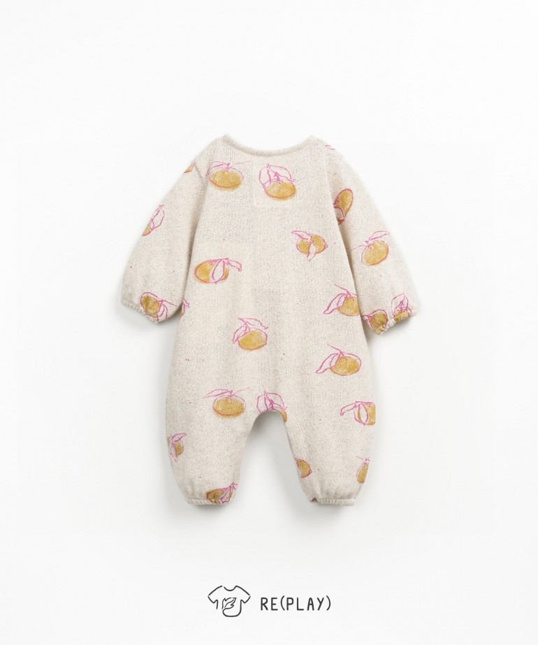 Tuta con stampa di arance