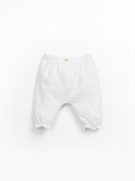 Pantaloni in tessuto di lino e cotone biologico