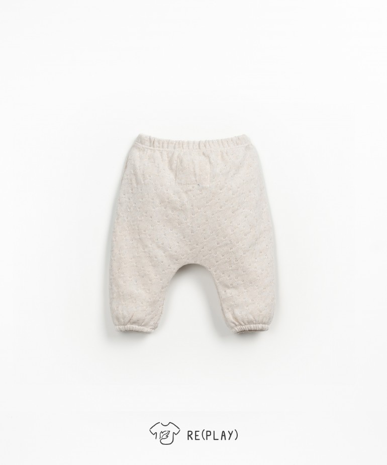 Pantaloni in maglina con filato Re(Play)