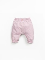 Fabric trousers in linen and organic cotton