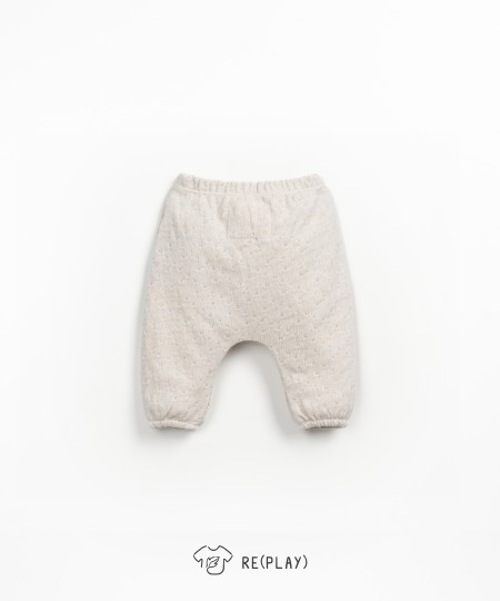 Pantaloni in maglina con filato Re(Play)