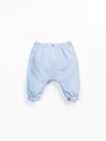 Pantaloni in tessuto di lino e cotone biologico Pantaloni in tessuto di lino e cotone biologico