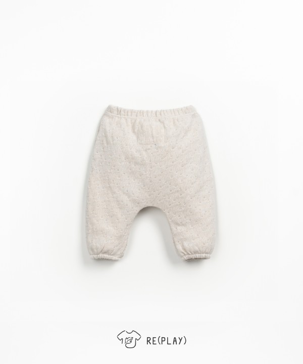 Jersey trousers with Re(Play) yarn