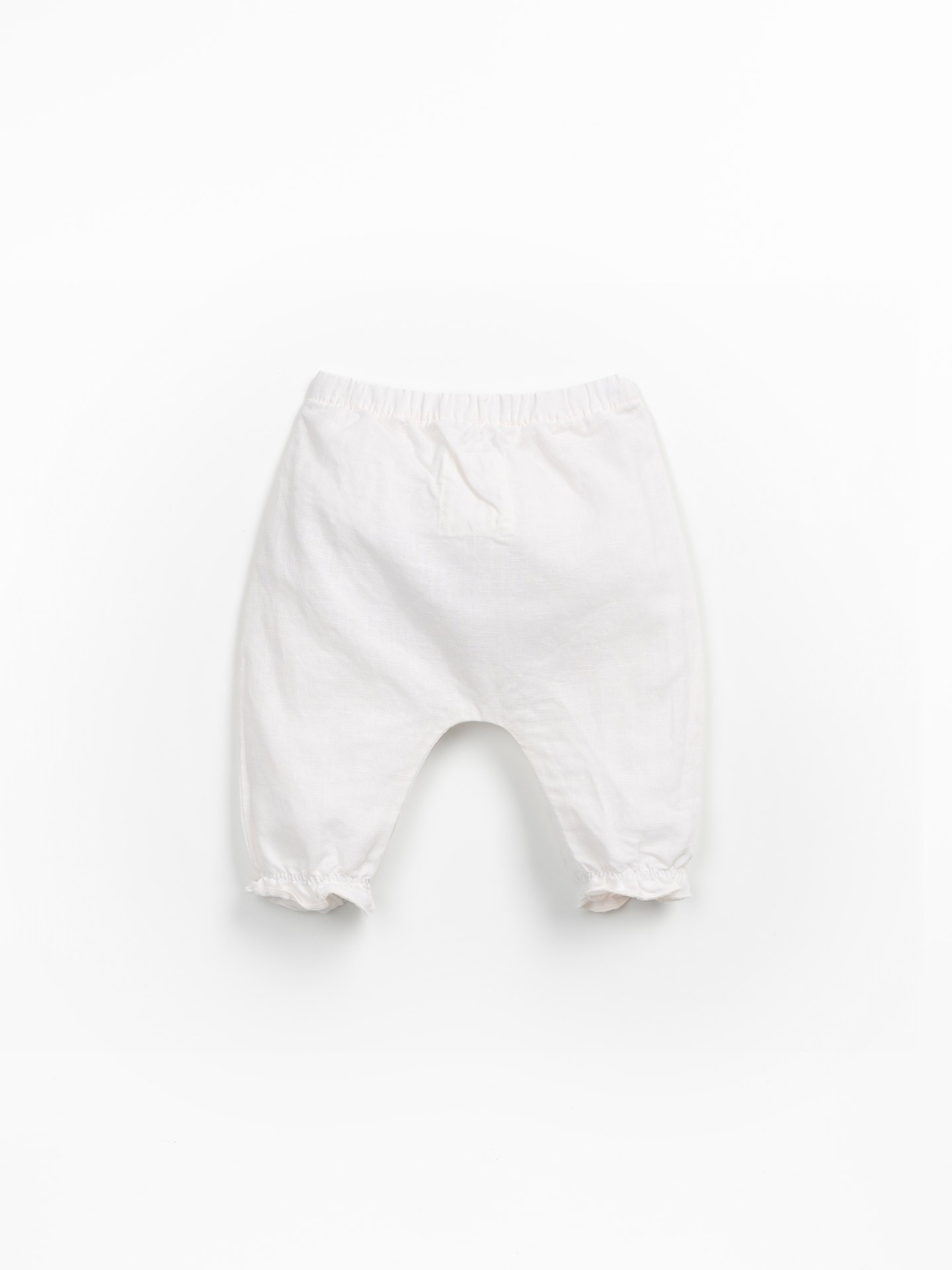 Pantaloni in tessuto di lino e cotone biologico