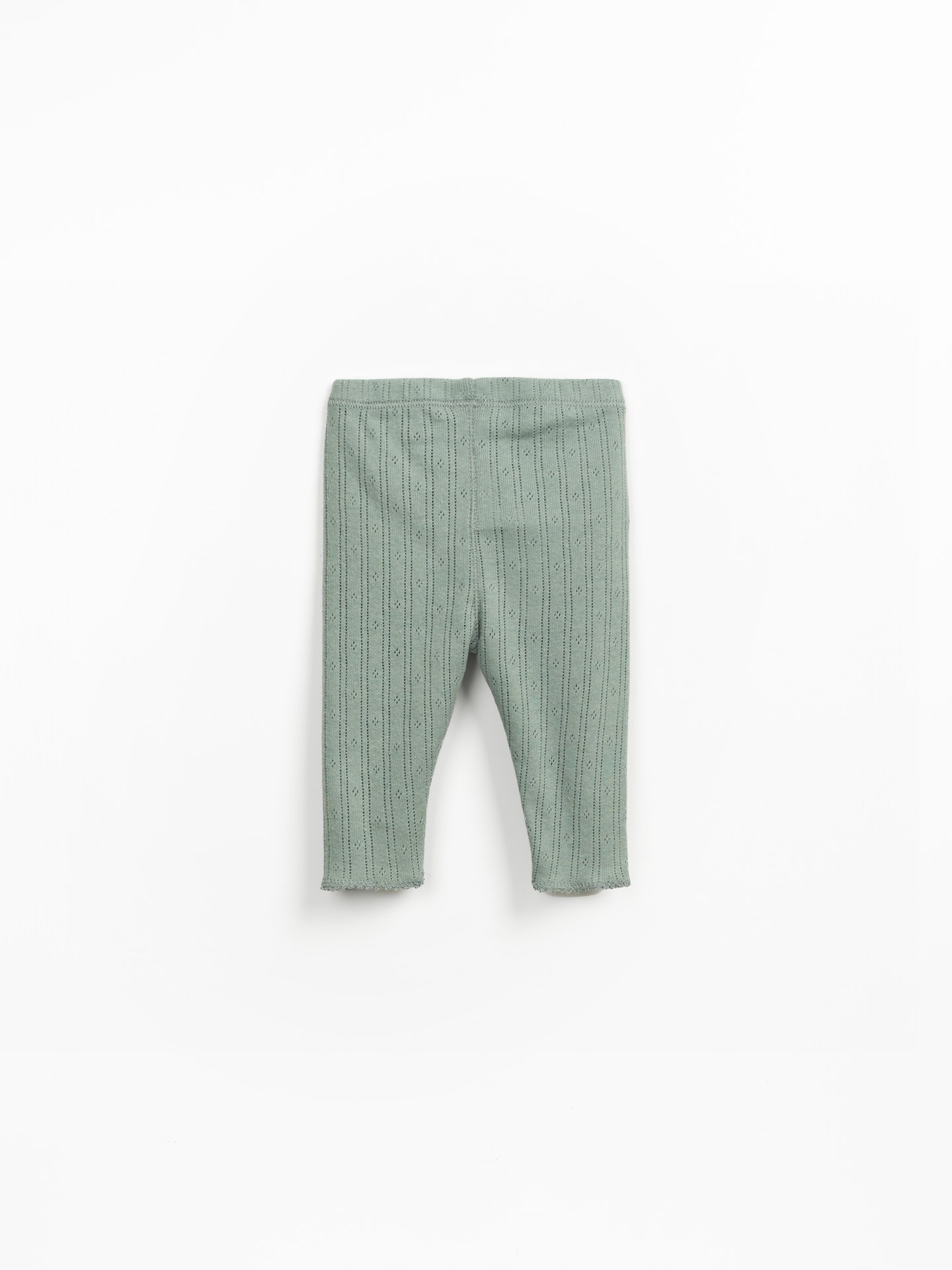 Leggings in maglia con miscela di cotone riciclato e cotone biologico