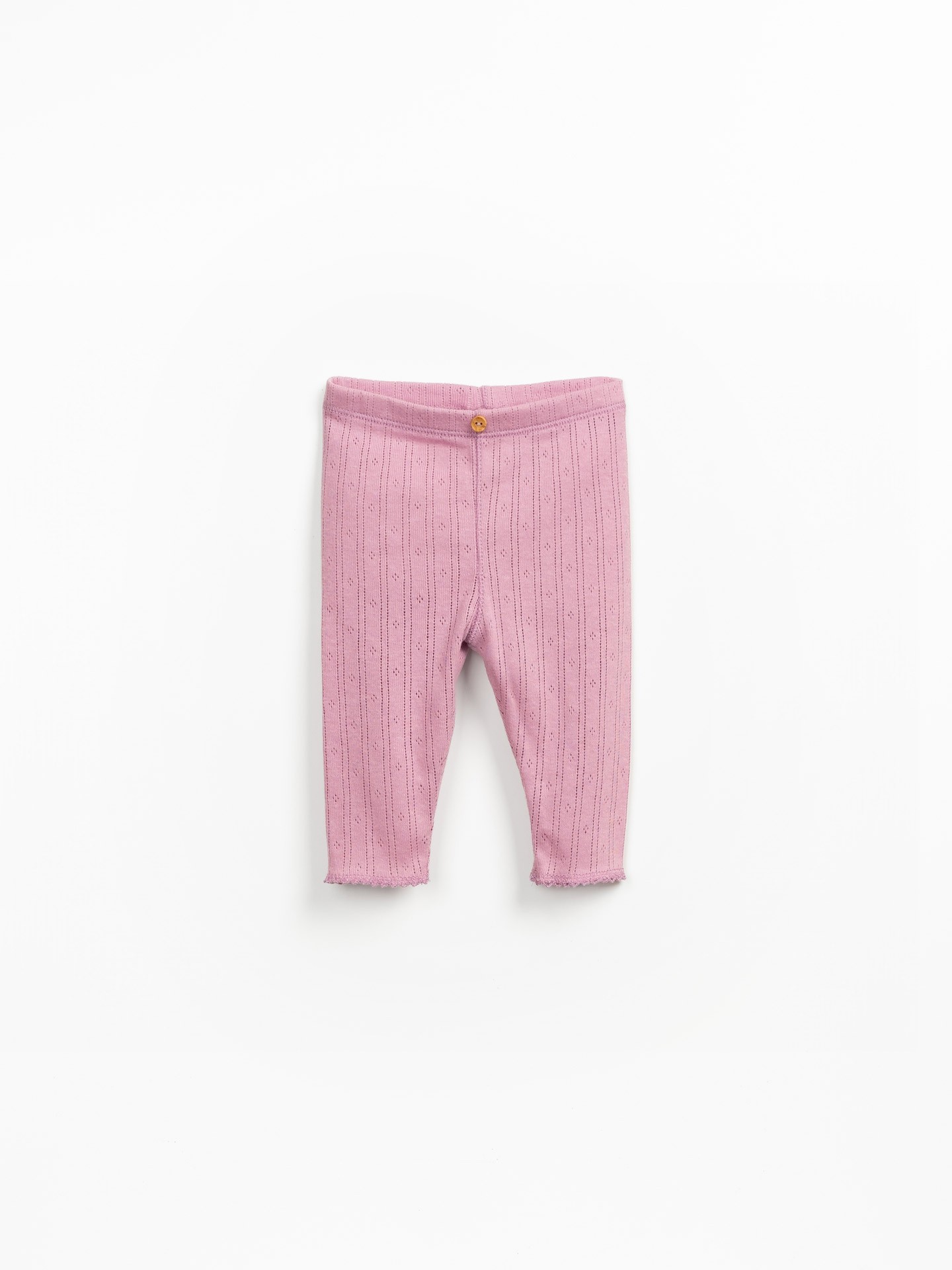 Leggings in maglina con misto cotone riciclato e cotone biologico