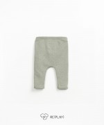 Leggings de malha com fibras recicladas