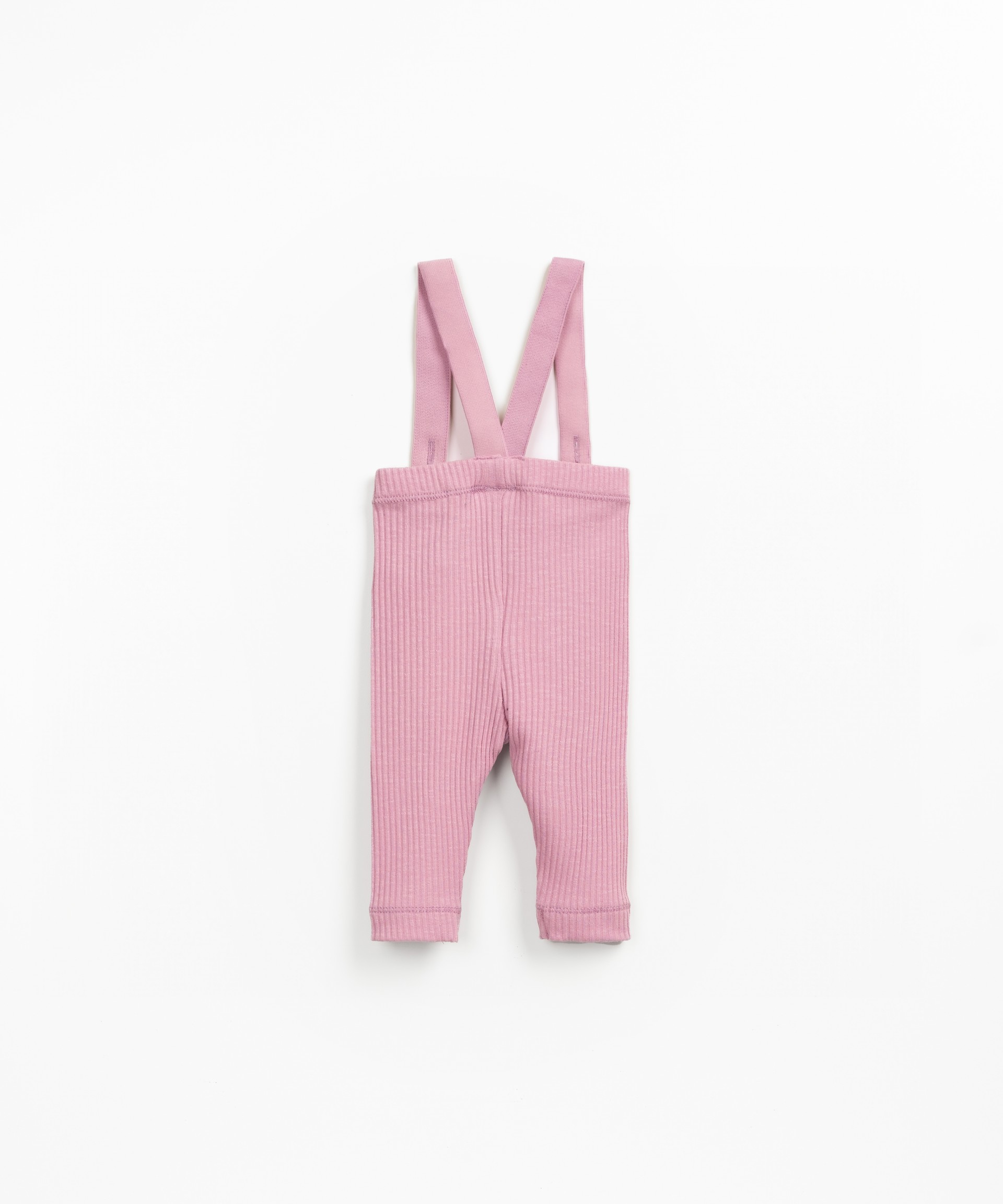 Leggings em rib flam com suspensrios em algodo e elastano