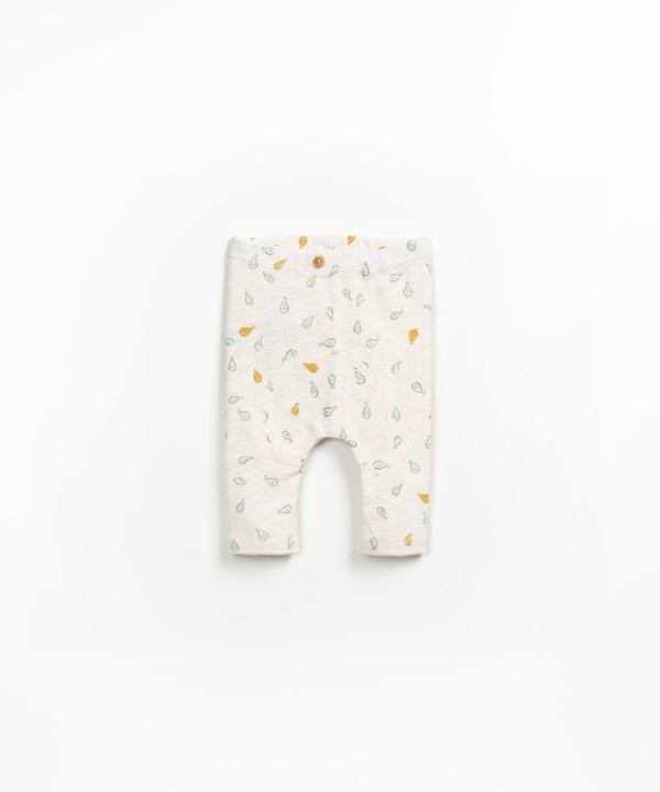 Leggings with pear print