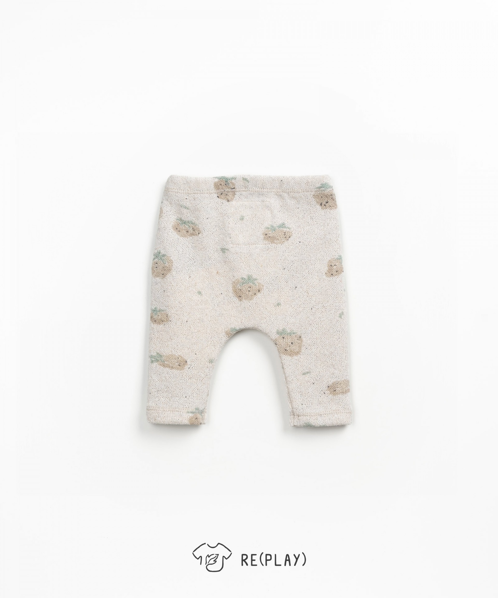 Leggings com estampado de morangos