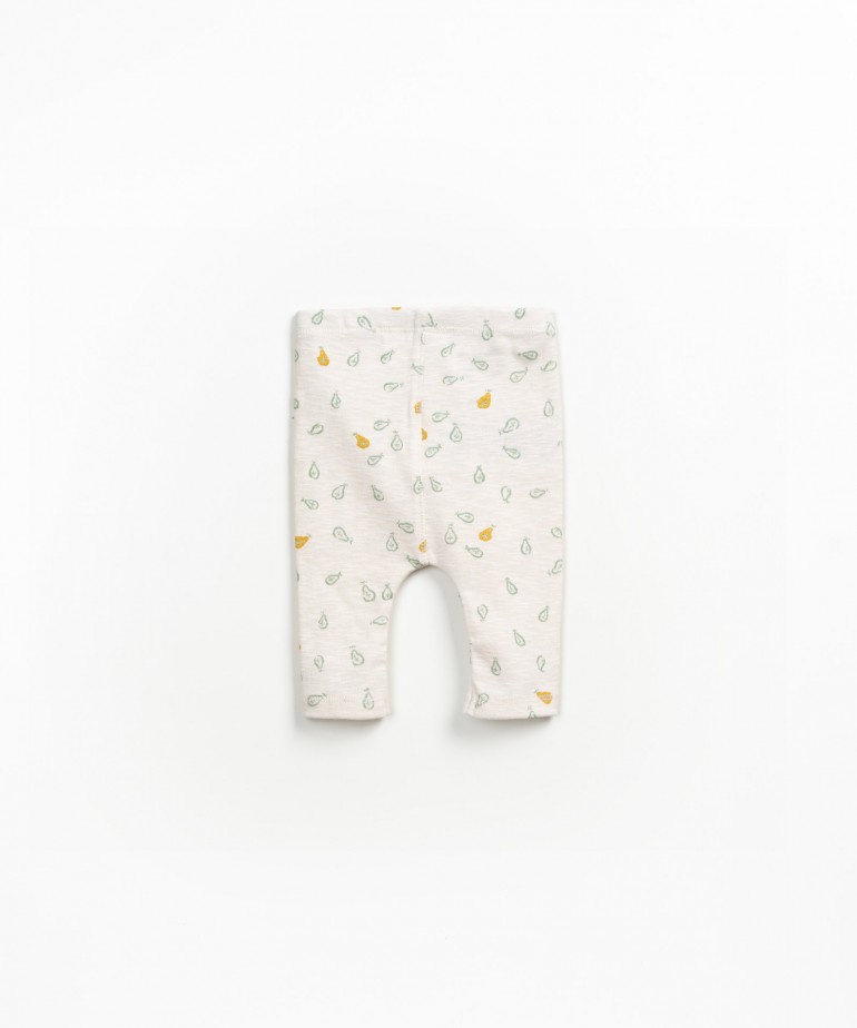 Leggings con stampa di pere