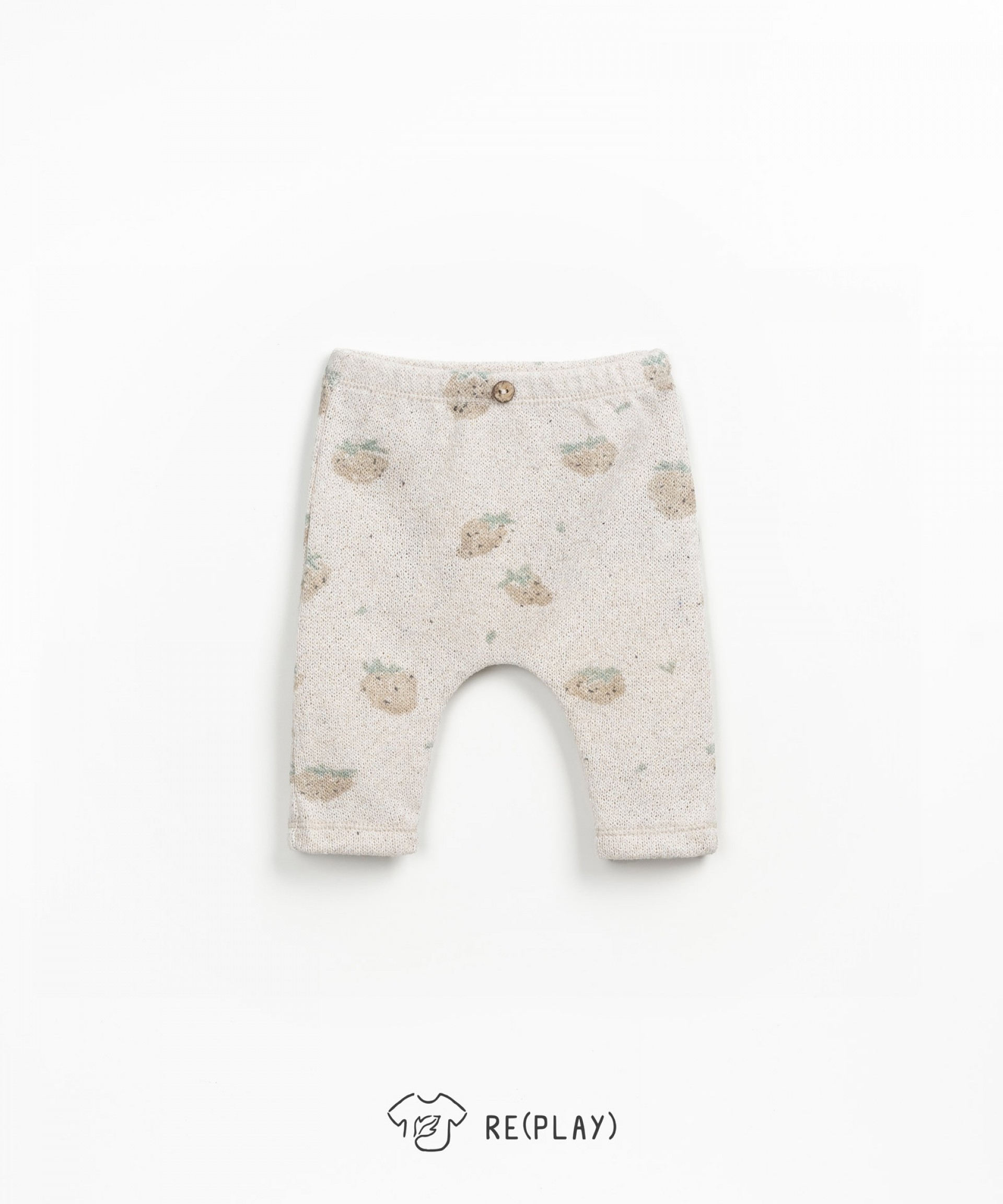 Leggings com estampado de morangos