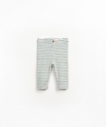 Leggings s riscas em algodo orgnico