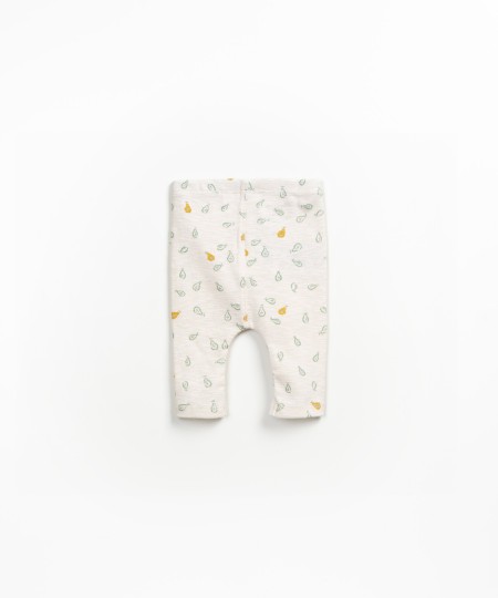 Leggings con stampa di pere