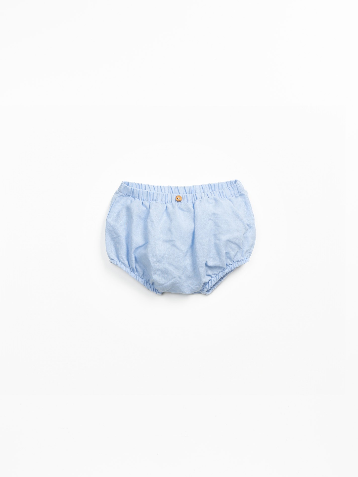 Fabric shorts with linen and organic cotton