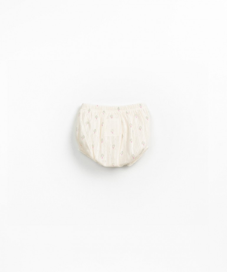 Shorts con stampa di carciofi