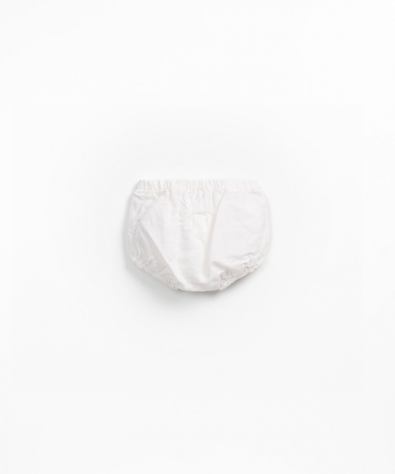 Pantaloncini in tessuto con lino e cotone biologico