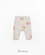 Leggings com estampado de laranjas