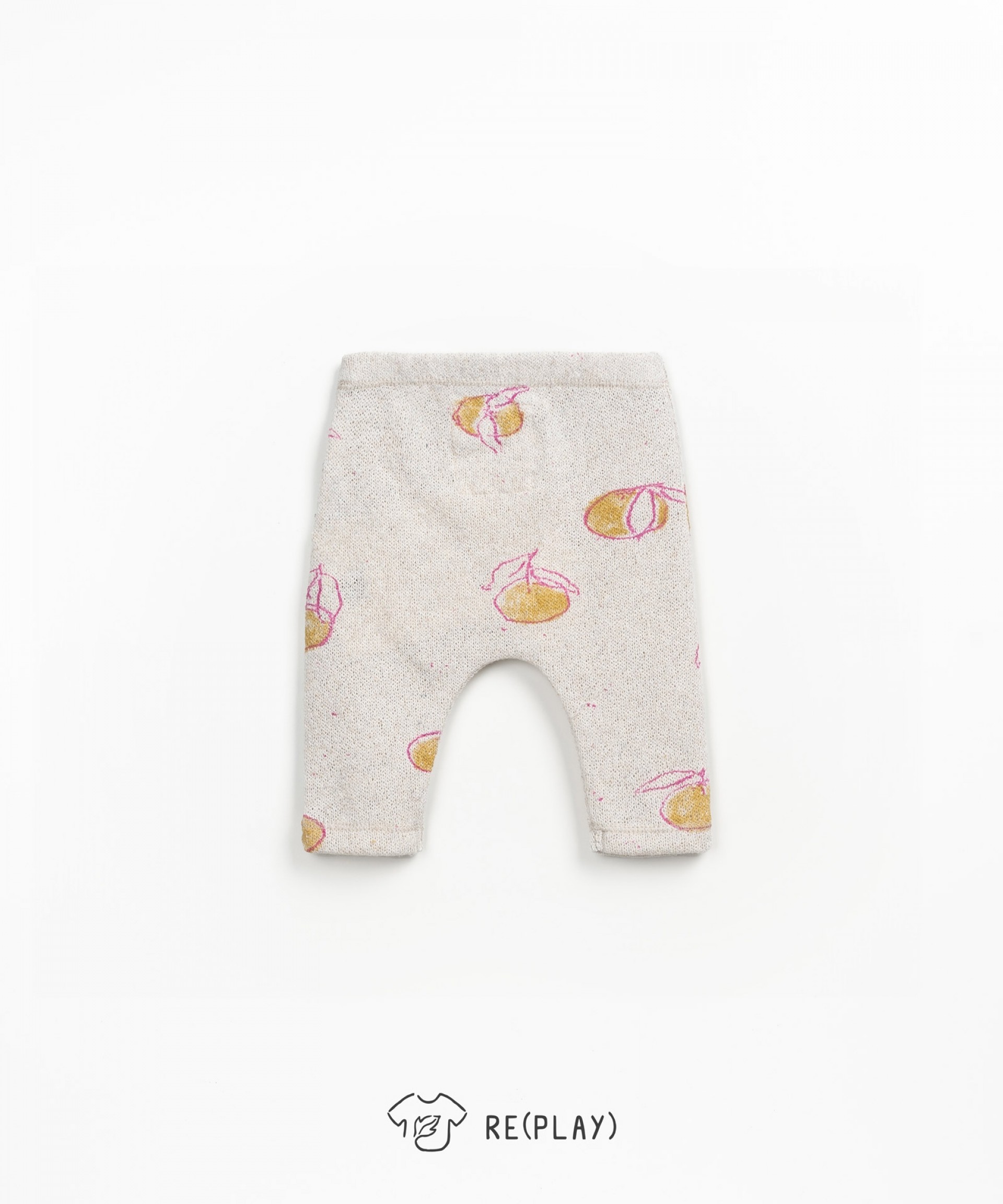 Leggings com estampado de laranjas