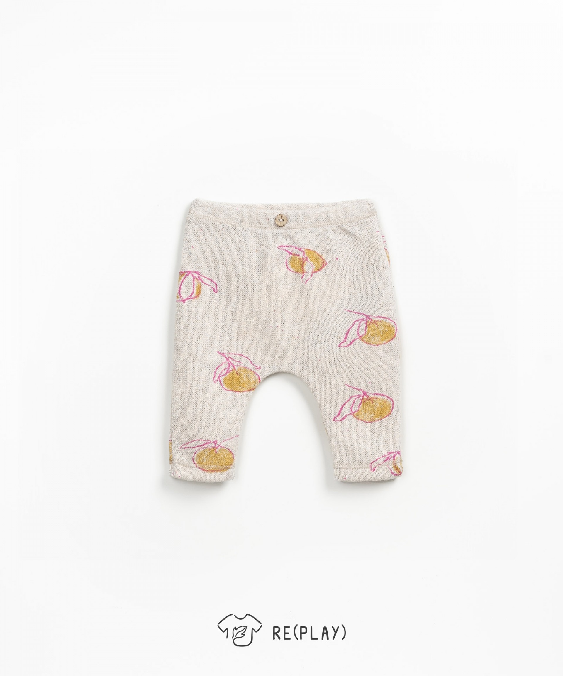 Leggings com estampado de laranjas