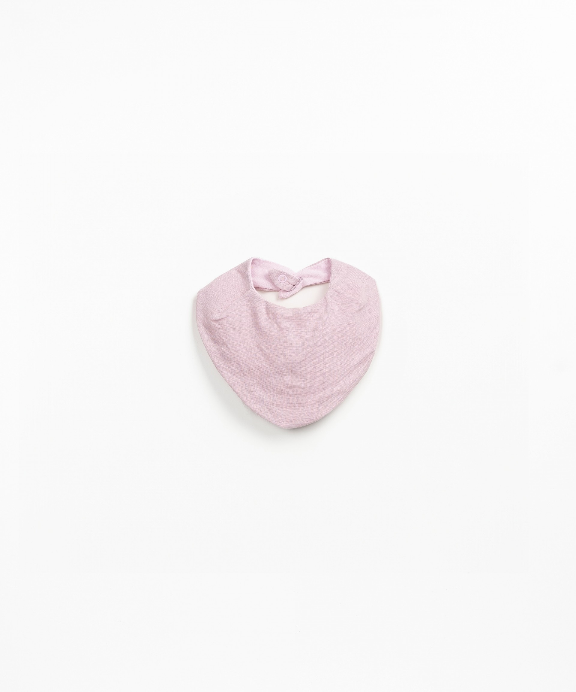 Fabric bib with linen