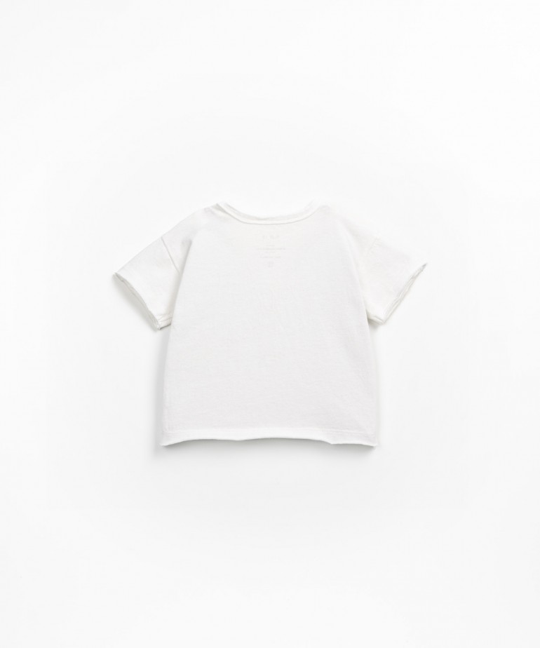T-shirt in organic cotton and recycled cotton