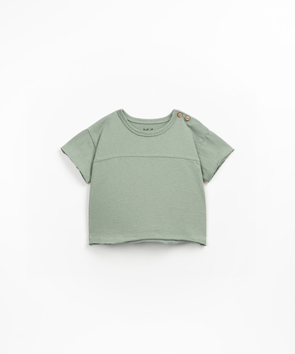 T-shirt in organic cotton and recycled cotton