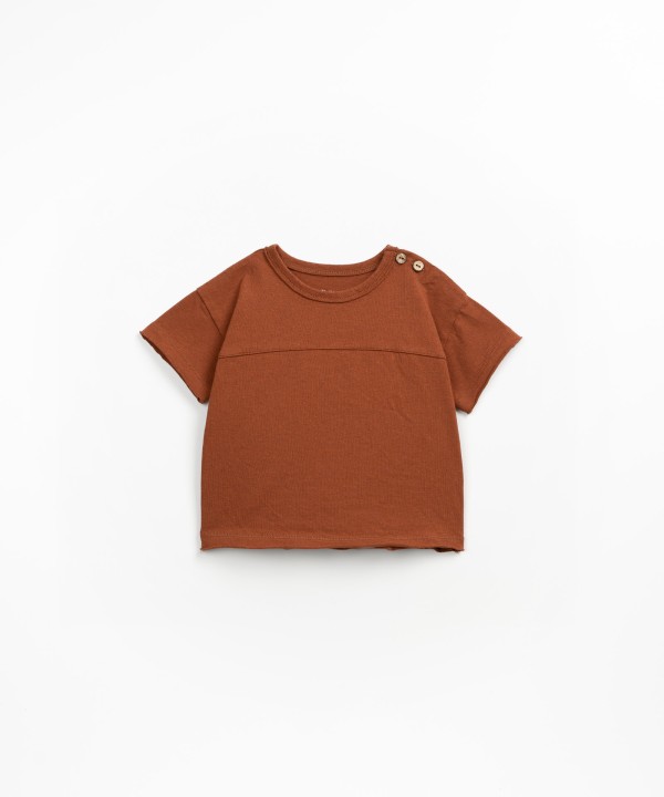 T-shirt in organic cotton and recycled cotton