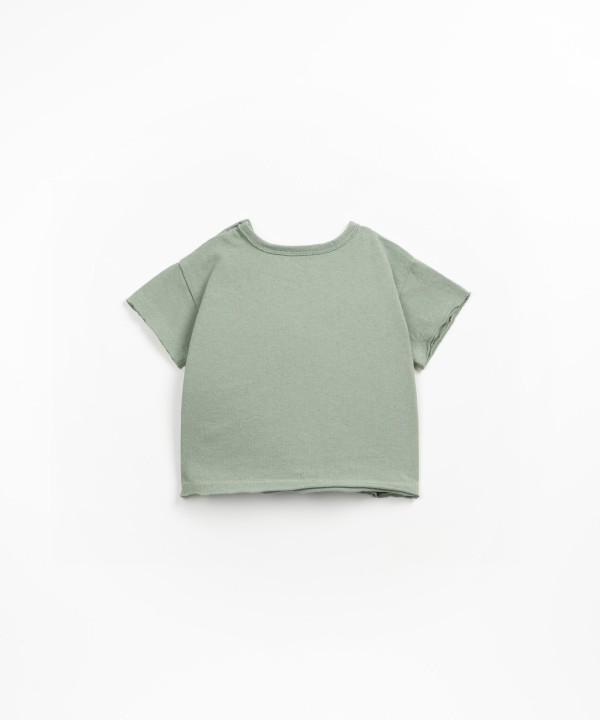 T-shirt in organic cotton and recycled cotton