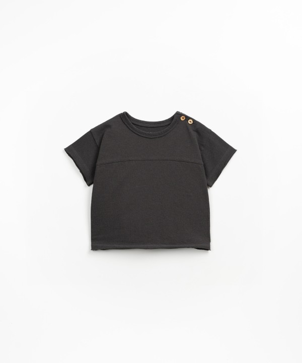 T-shirt in organic cotton and recycled cotton