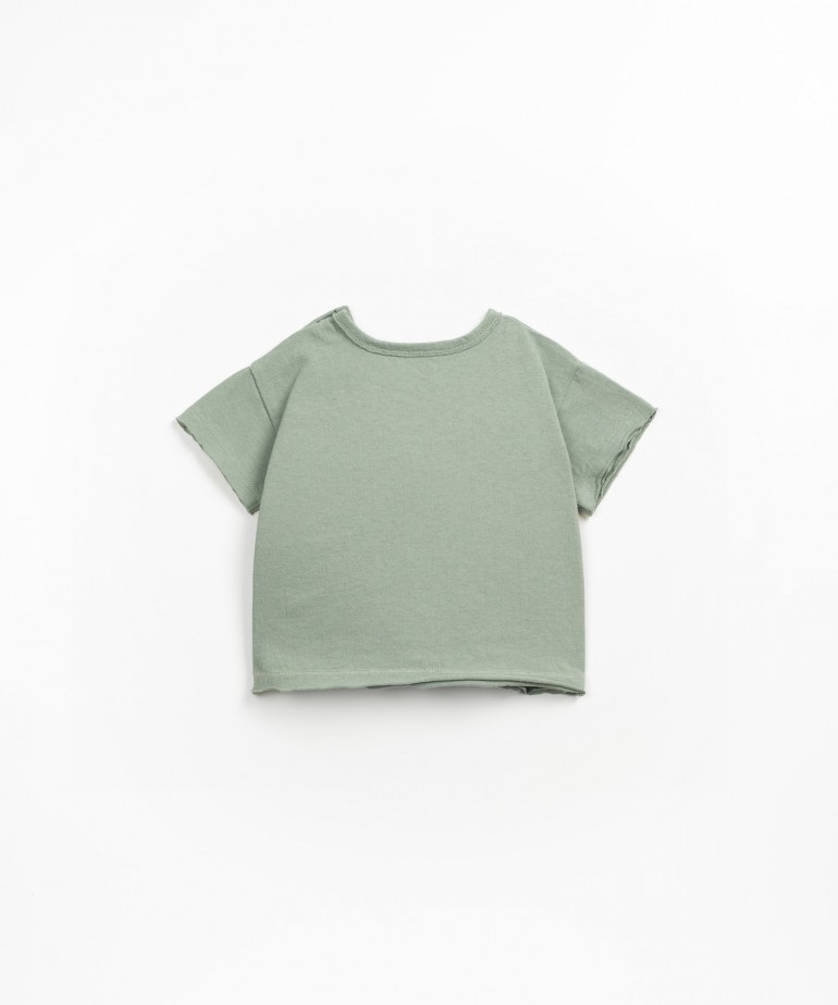 T-shirt de algodo orgnico e algodo reciclado