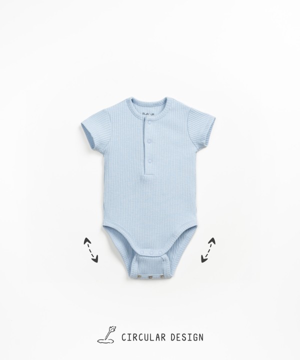 Body de algod�n org�nico acanalado