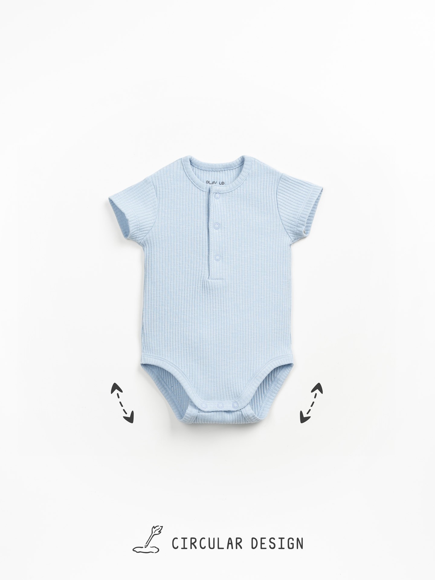 Body de algodón orgánico acanalado