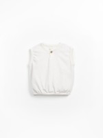 Sleeveless t-shirt in organic cotton and recycled cotton Sleeveless t-shirt in organic cotton and recycled cotton