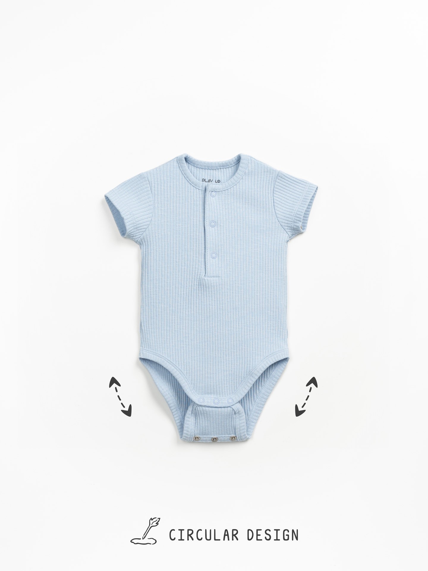 Body de algodón orgánico acanalado