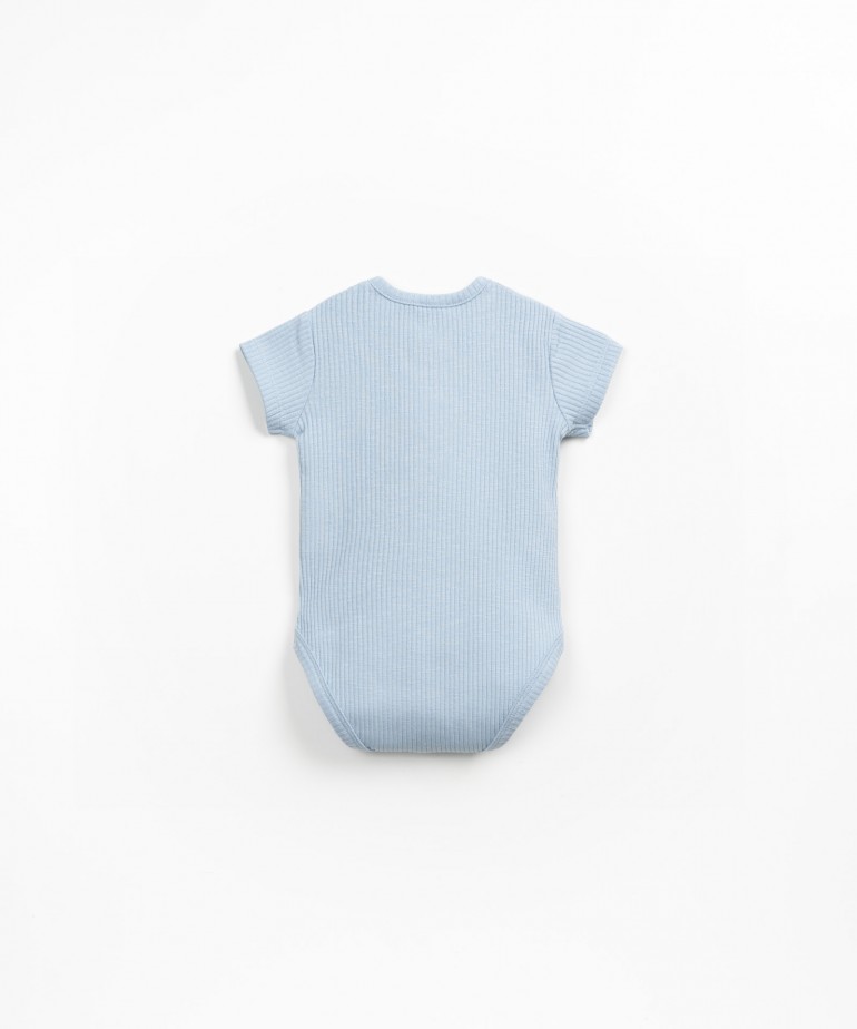 Body in cotone biologico a costine