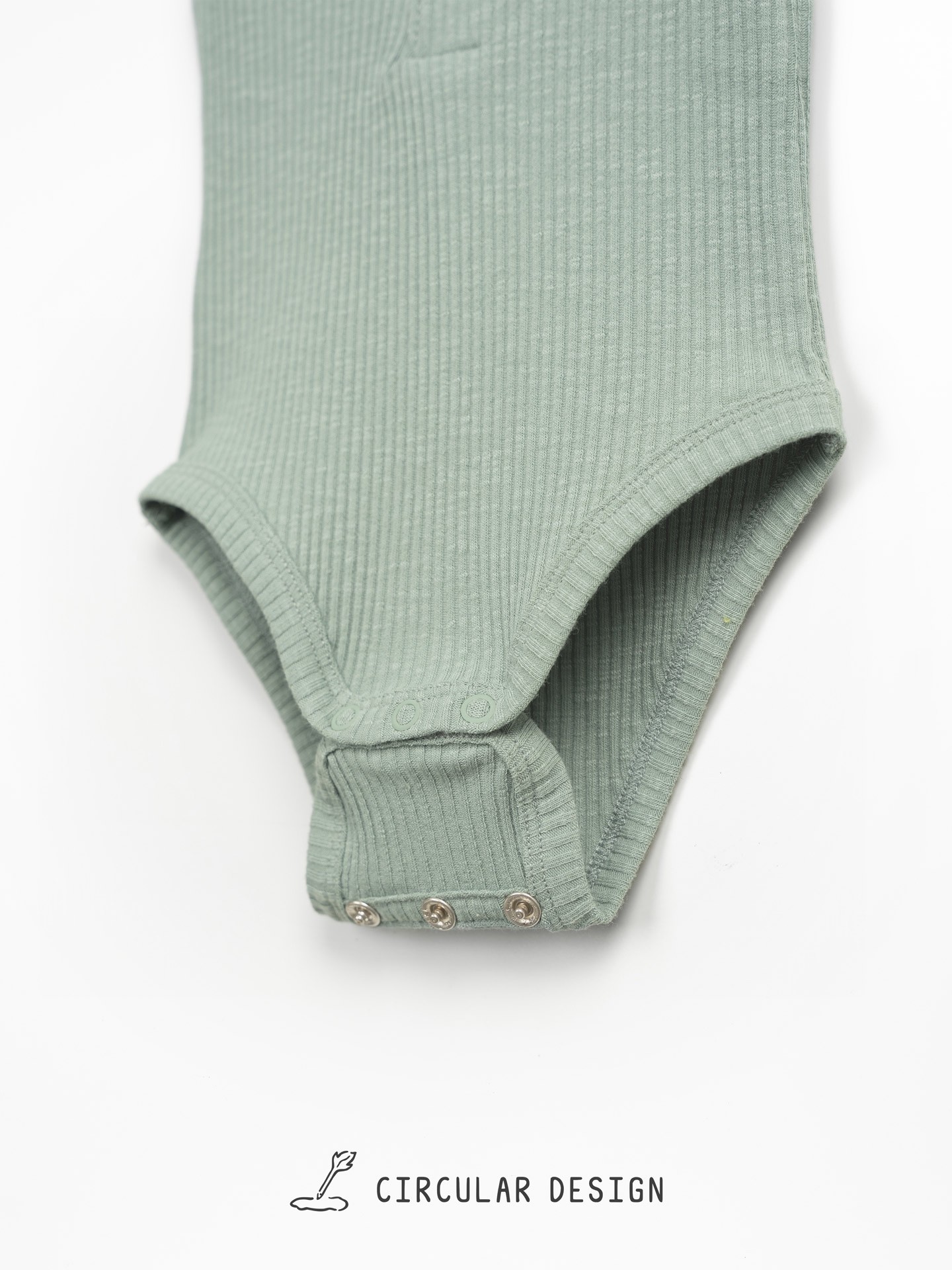 Body de algodón orgánico acanalado