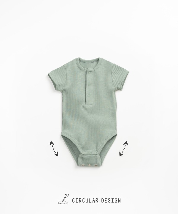 Body de algod�n org�nico acanalado