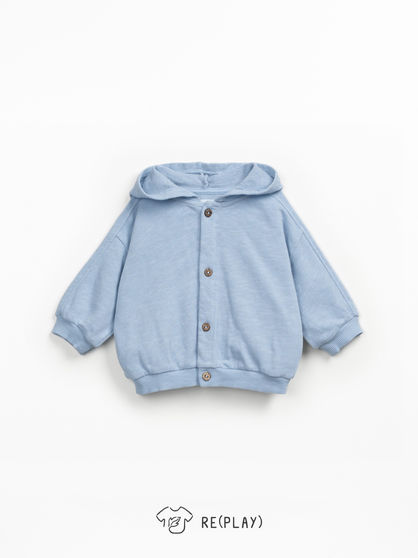 Chaqueta de punto con mezcla de algodón y algodón orgánico